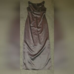 Brown Midi Dress for Work and Cocktail